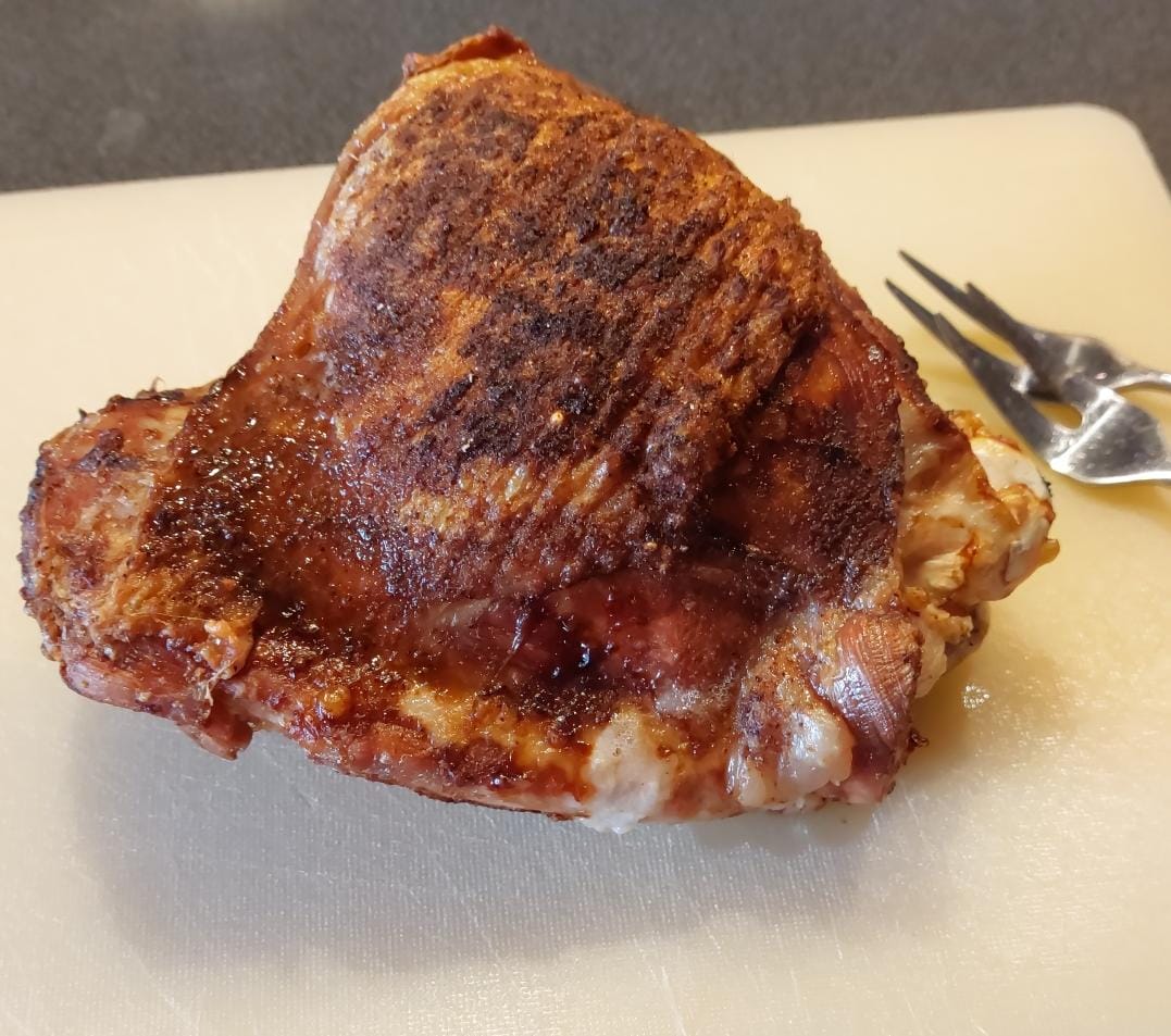 Putenkeule mit Kartoffelspalten aus der Heißluftfritteuse – Ladys Kochblog
